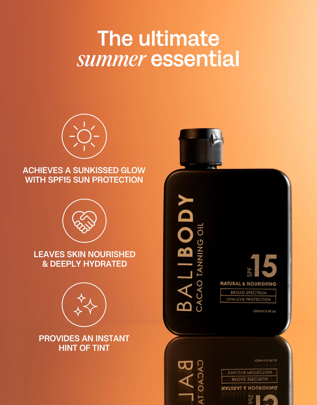 CACAO TANNING OIL - SPF15
