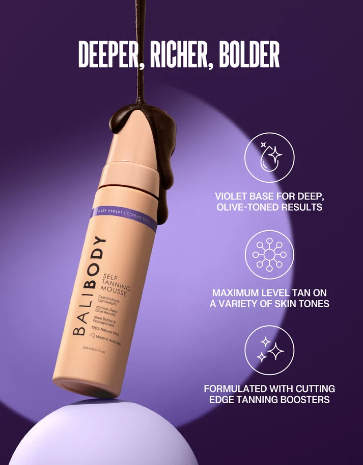 Bali Body | Self Tanning Mousse - Deep Violet